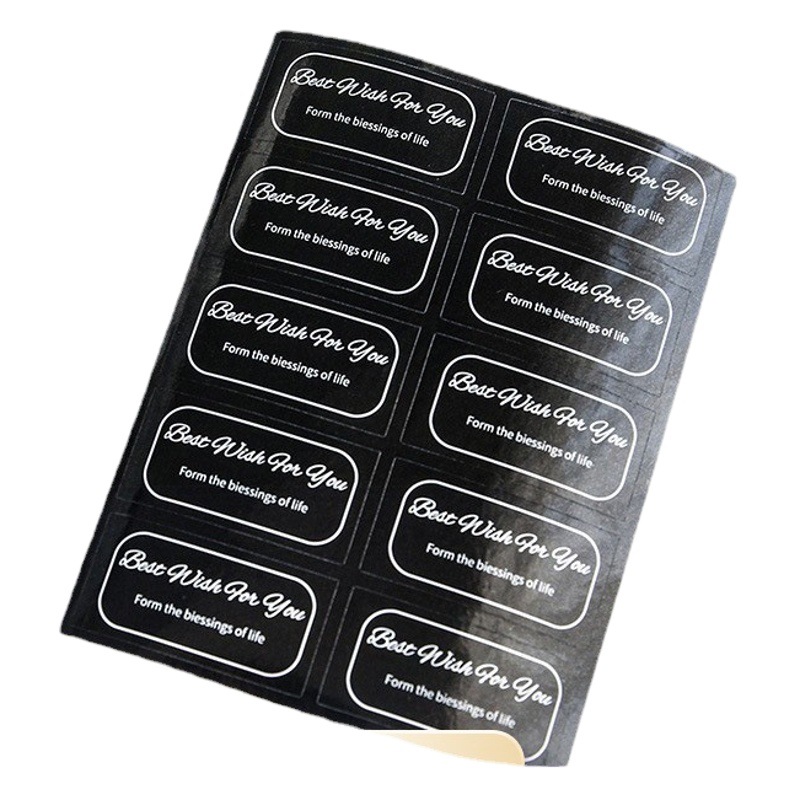 Pegatinas de embalaje de flores Papel de embalaje de flores Accesorios decorativos Pegatinas en inglés Material de embalaje de flores Pegatinas de bricolaje creativas