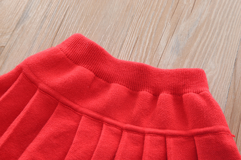 Version coréenne de bébé et petite fille, petit pull de style parfumé, jupe plissée pour filles de 1 à 4 ans, en coton doux_voghion.com