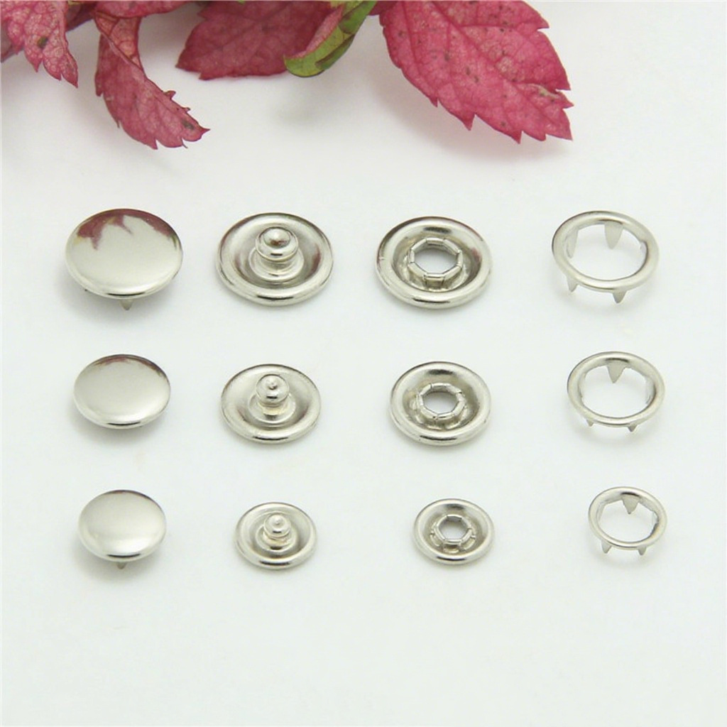 厂家直销 优质包面铜五爪扣 宝宝哈衣爬服钮扣金属扣扣子