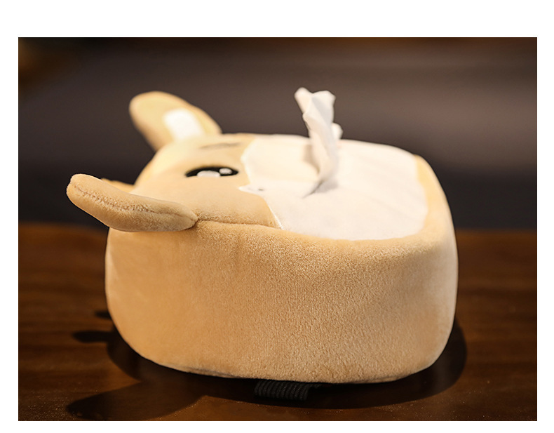 Car creative cartoon tissue pumping car tissue box armrest box chair back paper pumping box hanging dual-use home car