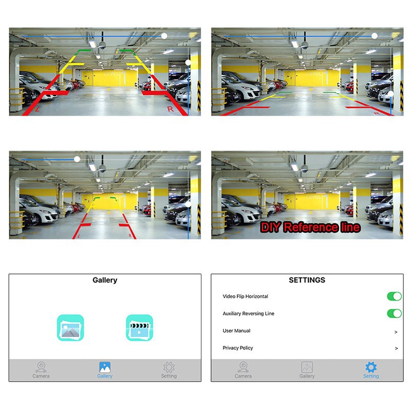 Wireless WIFI car camera HD Starlight night vision blind area rear view reversing image