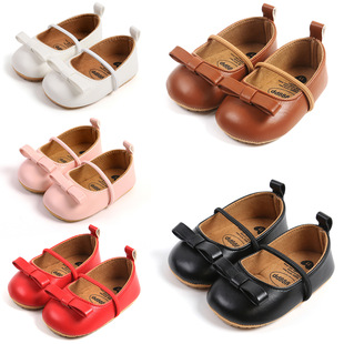 New Autumn Baby Shoes Bow Soft Sole Non-slip Toddler Shoes Baby Shoes Princess Baby Shoe