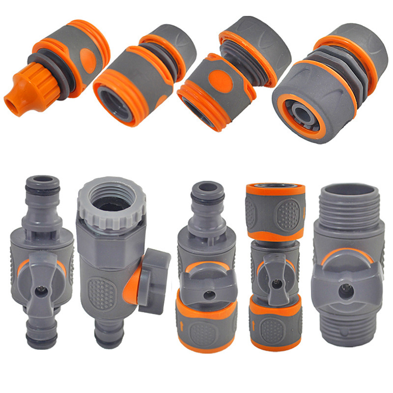 Single pacifier wrapping glue quick-connect straight-through valve connector with switch quick-connect water pipe hose water gun connector accessories