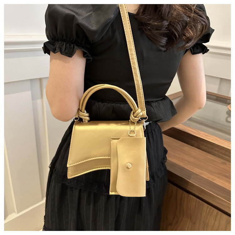 Moteveske for kvinner 2024 ny trend mote skulder enkel uformell crossbody ensfarget mor og barn-veske_voghion.com