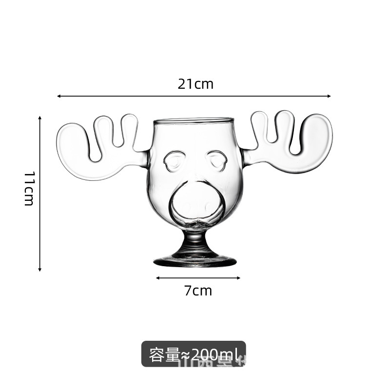 Copa de cóctel borosilicato Navidad sola caja ELK taza alta color valor bar red vino creativo