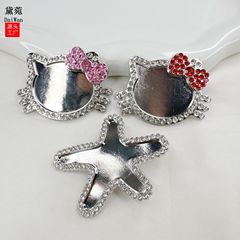 黛菀新款满钻高级感猫咪发夹甜美少女心刘海侧边夹鸭嘴夹发卡发饰