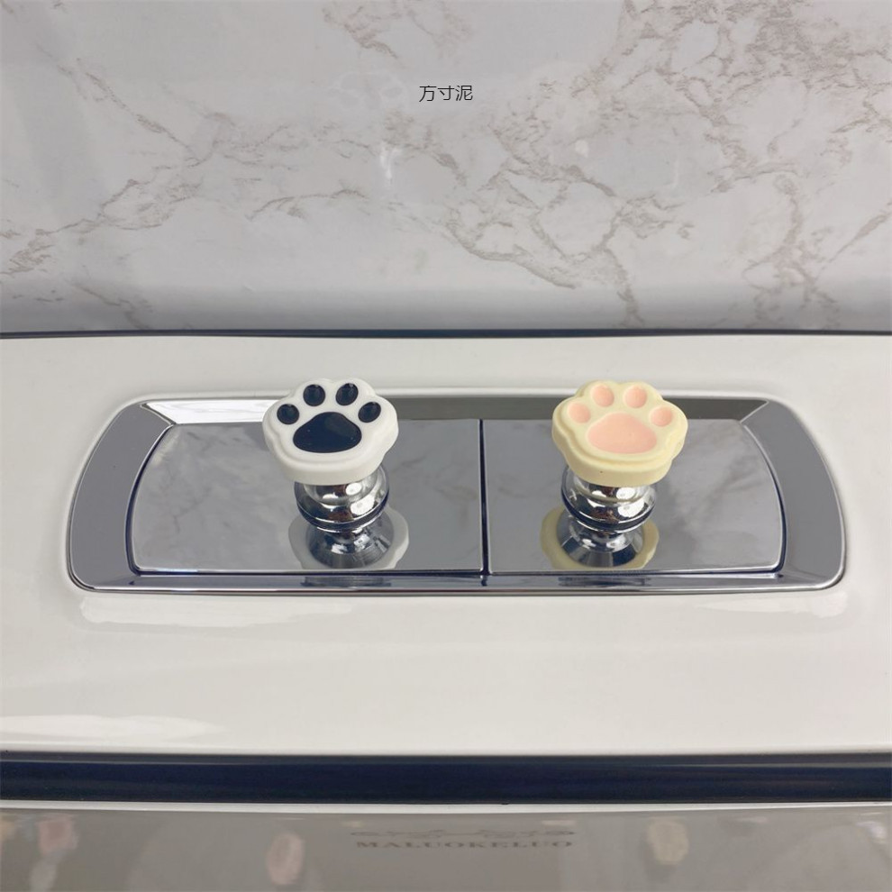 Toilet press cat paw nail art nail unblocking special water tank button auxiliary key bathroom flush switch wholesale Item Picture