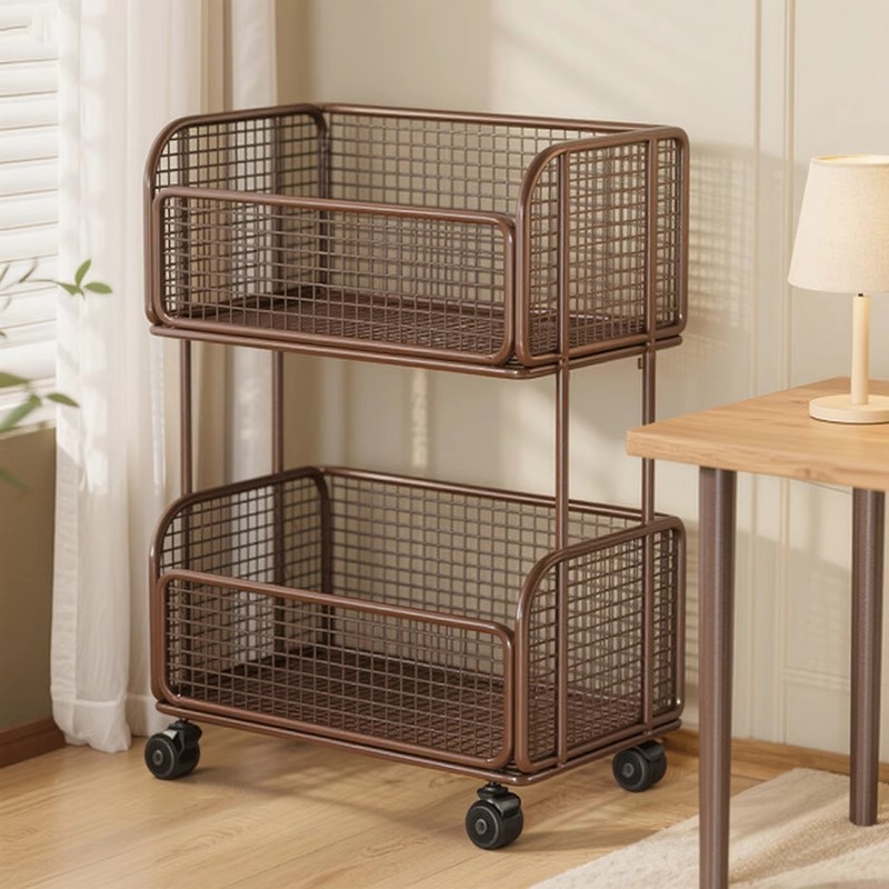 Book Storage Shelf with Wheels, Removable Book Storage Trolley, Large Capacity Floor-Standing Bookshelf, Book Storage Rack