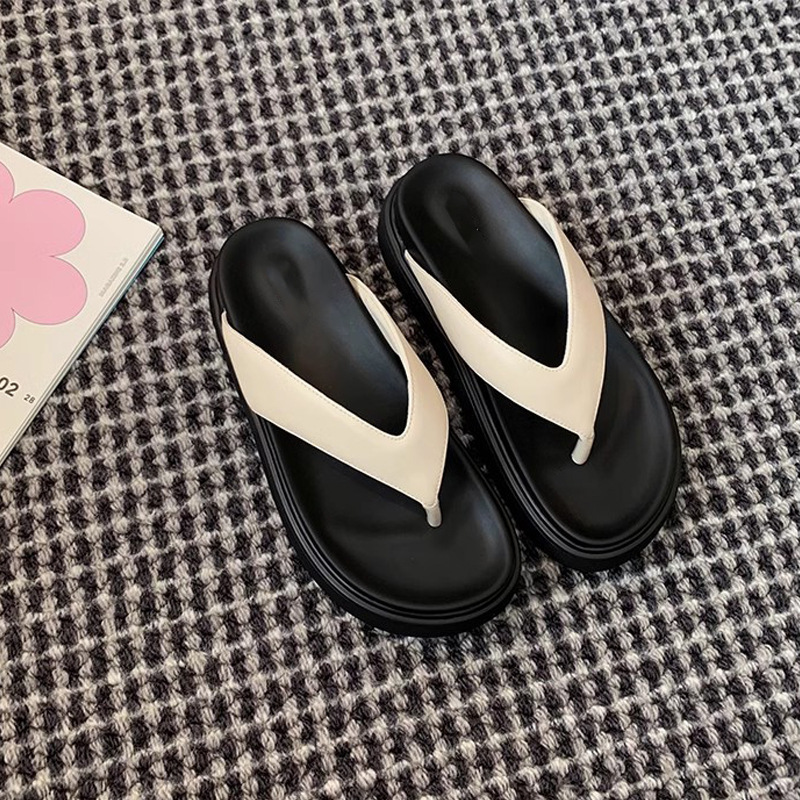 La madre de la uva es la misma ~ Chancla de punta redonda casual de todo fósforo, chanclas simples, chanclas, ropa exterior de verano para mujeres