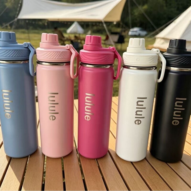 In-Stock Large Capacity Portable Stainless Steel Thermos Cup for Sports, Outdoor, Home, Office, 710ml Yoga Water Bottle