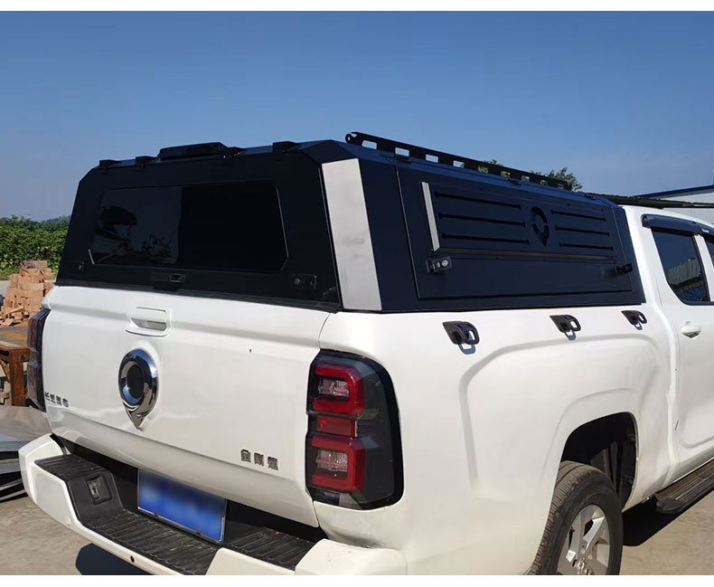 Great Wall Kingkong Poer pickup truck manganese steel integrated three-door high-lid rear bed cover modification part