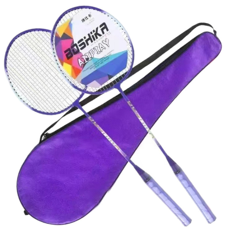 Raqueta de bádminton ultraligera profesional de alta resistencia pareja de estudiantes ofensivos fortalecer raqueta de bádminton conjunto al por mayor