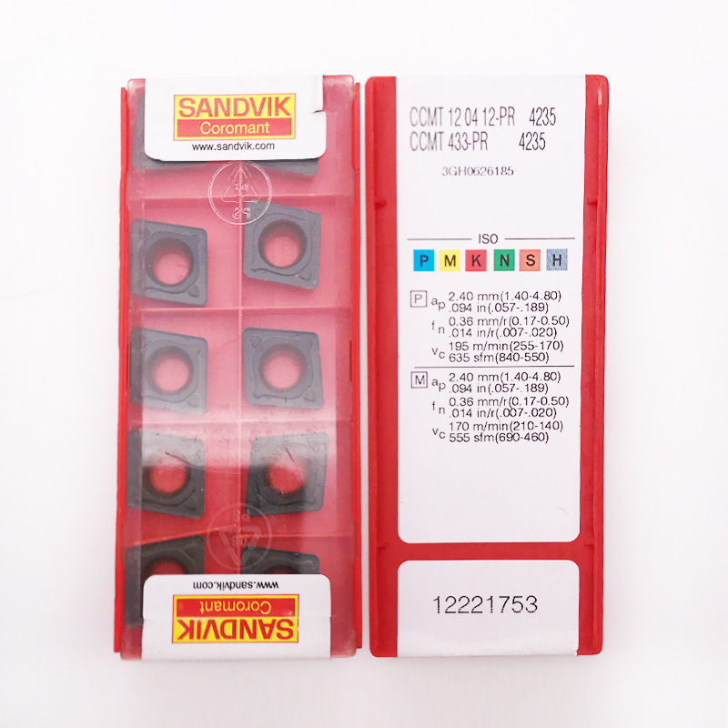 山特维克车削刀片CCMT120412-PR 4335加工钢件
