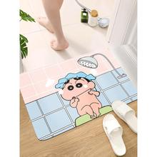 入户门地垫蜡笔小新卫生间门口脚垫浴室吸水防滑垫子硅藻泥地垫