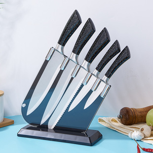 Knife Set Stainless Steel Knife Set Household Chef's Knife Kitchen Knife Fruit Knife Sharp Knife Set Combination Foreign Trade Knife Set