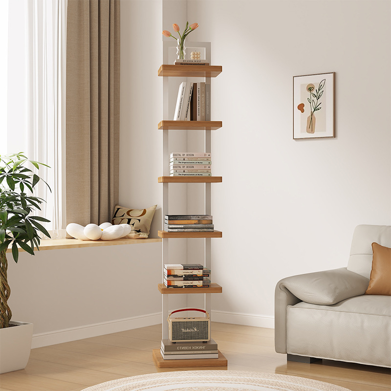 Invisible Bookshelf Narrow Floor Living Room Simple Partition Bookcase Home Sofa Corner Hidden Bedside Book Storage Rack