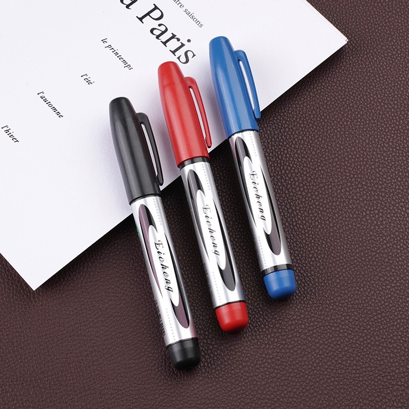 quick-drying oily marking pen black large capacity thick head marker express logistics special red pen marker wholesale