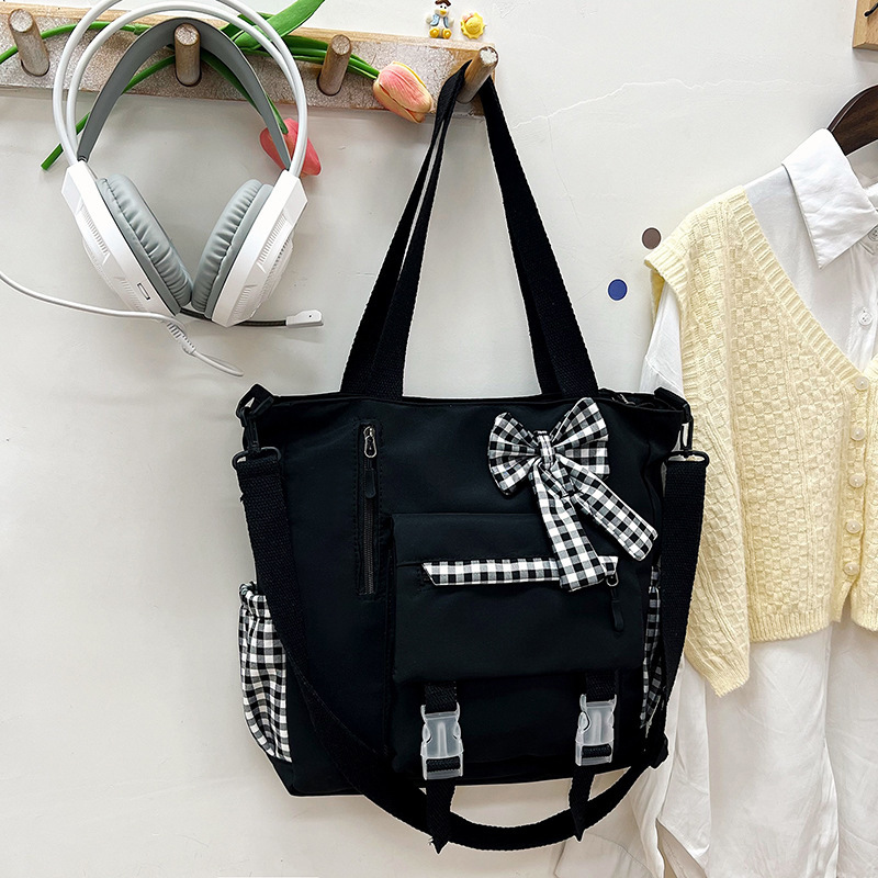 2024 nueva bolsa de hombro de gran capacidad de niña suave bolsas de mano estudiantes de clase bolsa de viaje bolsa de mano