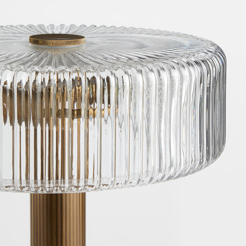 Luz de lujo postmoderna lámpara de mesa de vidrio diseñador nórdico minimalista sala de estar sala de estudio modelo casa decoración lámpara de cabecera de cama image 5