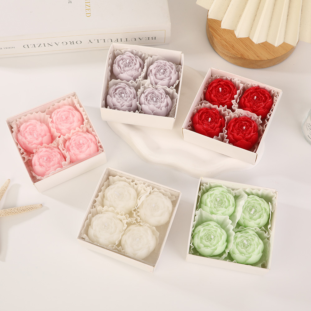 Rose hecha a mano set de vela de incienso al por mayor casero Qixi Valentine 's Day perfume regalo vela de mano transfronteriza