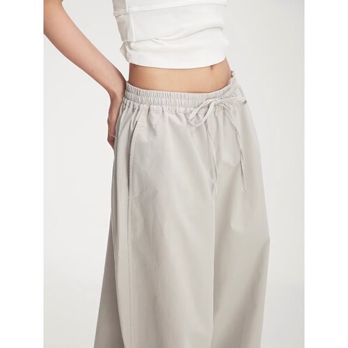 OREETA functional style thin breathable American overalls summer retro fashion brand paratrooper pants with leg casual pants for women