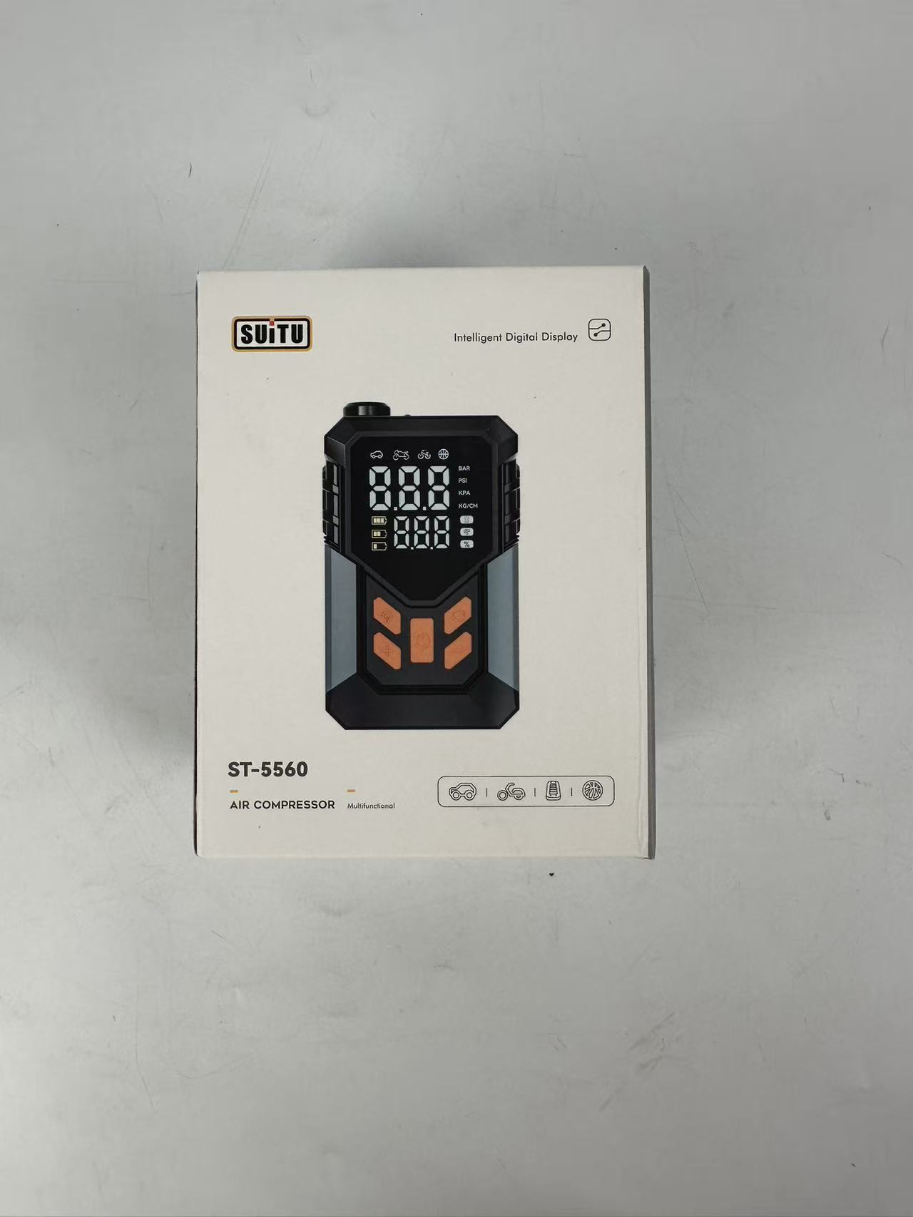 Car-mounted air pump, tire inflator, smart digital display, electric air pump, tire pressure gauge, air inflator, cross-border product