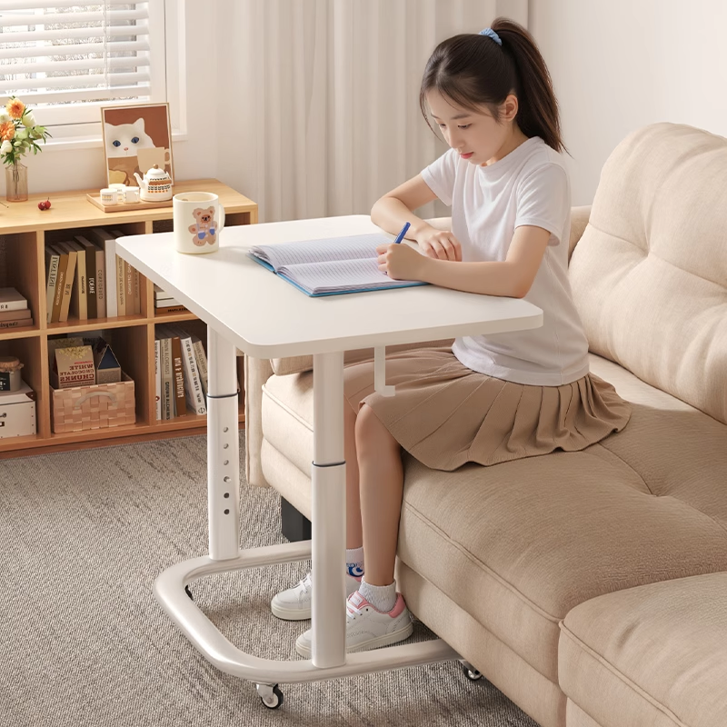可升降移动办公桌床边书桌沙发桌卡槽放平板学习桌笔记本电脑固定