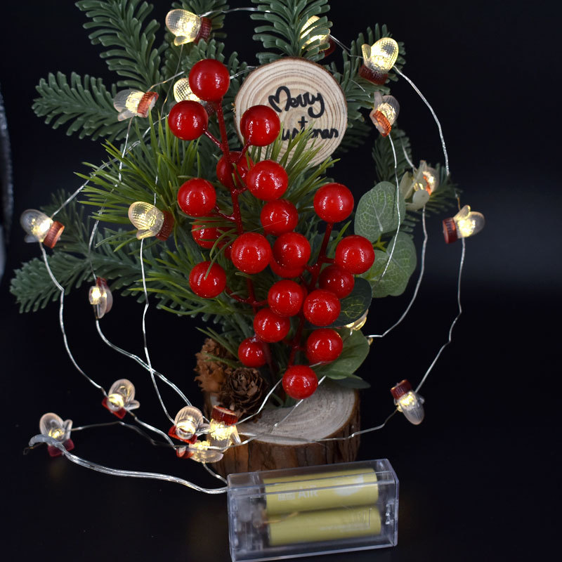越境LEDクリスマスデコレーション クリスマスグローブライトストリング ホリデー雰囲気 クリスマスツリー飾り ライトアップLED装飾ライト|undefined
