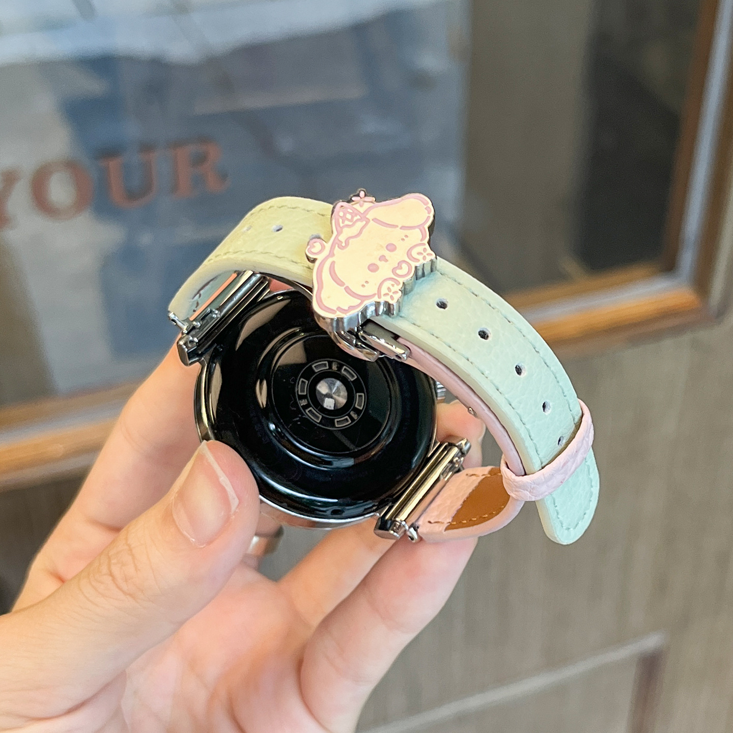 Cute Puppy Suitable for Huawei Gt5 Watch Gt5Pro Strap Gt4 Butterfly Buckle Watch5 Women's 4Pro Single Nail