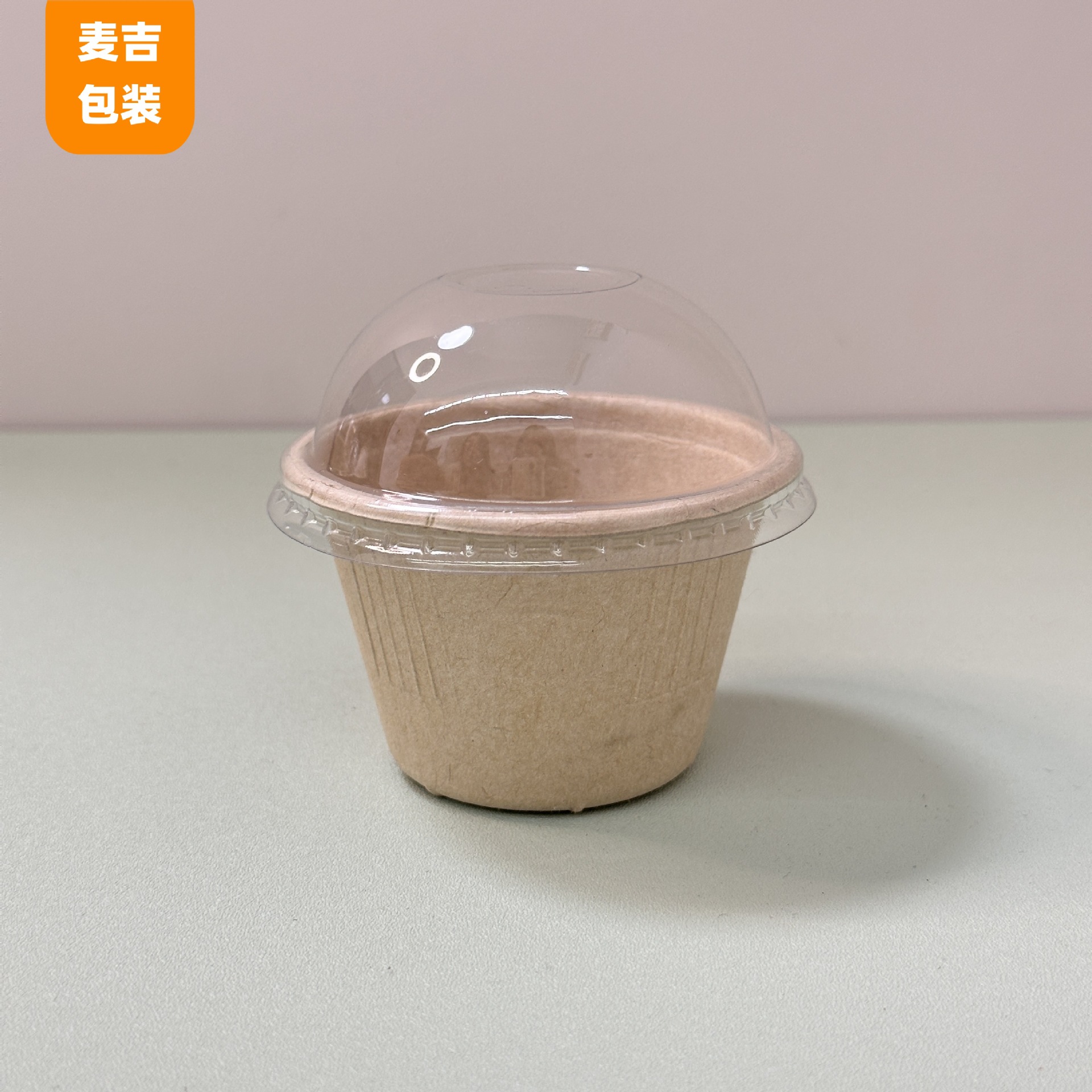 Tazón de batido de ensalada degradable desechable