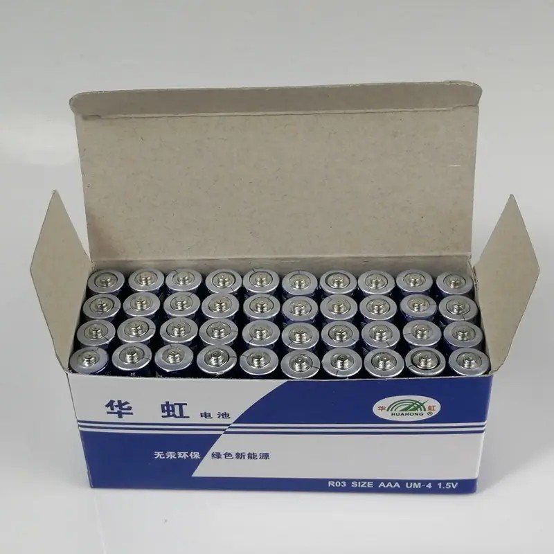 华虹碳性5号40粒电池1.5V玩具电视遥控器钟表AAA电池五7号干电池|undefined