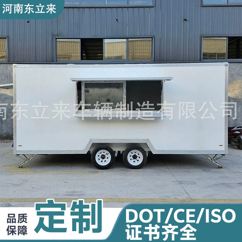 Мобильный фудтрак двухэтажный для кофе, закусок и бургеров, производитель тележек и киосков