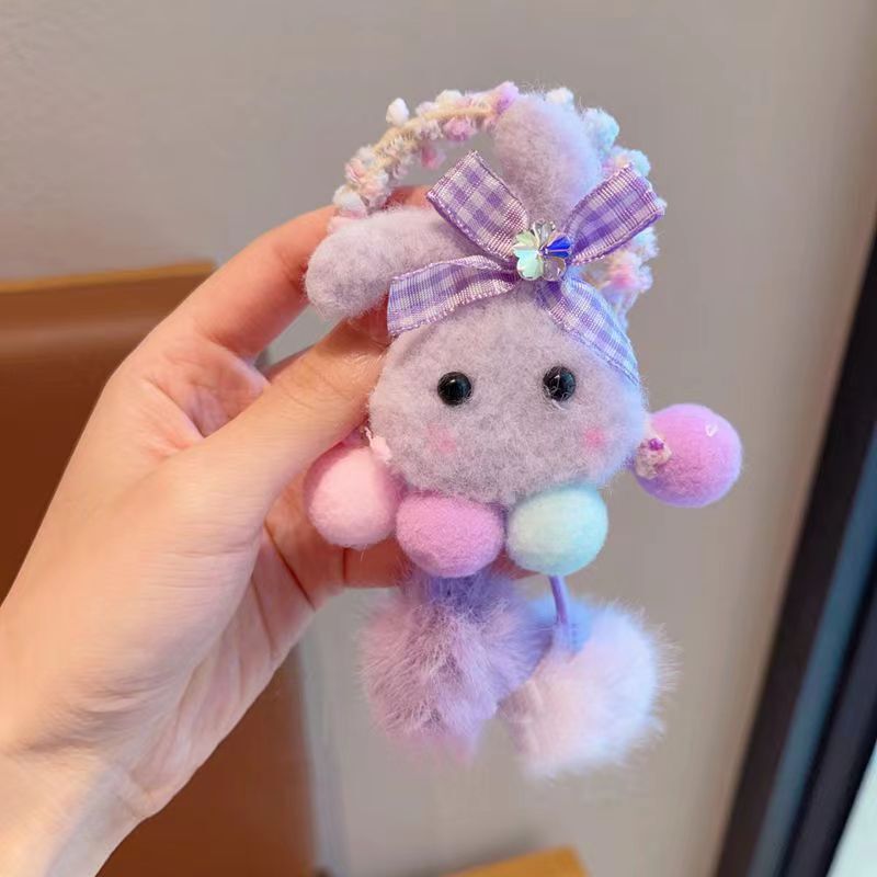 クロミヘアバンド子供用ヘッドバンドかわいいサンリオウール漫画ゴムバンド女の子ポニーテールボールヘアアクセサリー|undefined