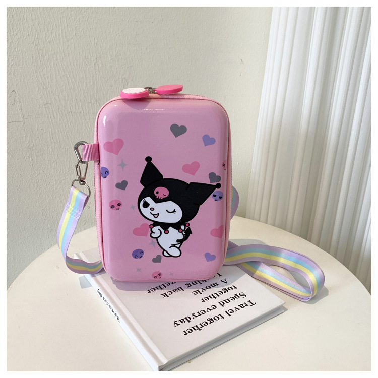 Creativo y simple 2025 nueva tendencia de moda bolso de cáscara de huevo para niños bolso de mensajero de hombro fresco y dulce para mujer de dibujos animados