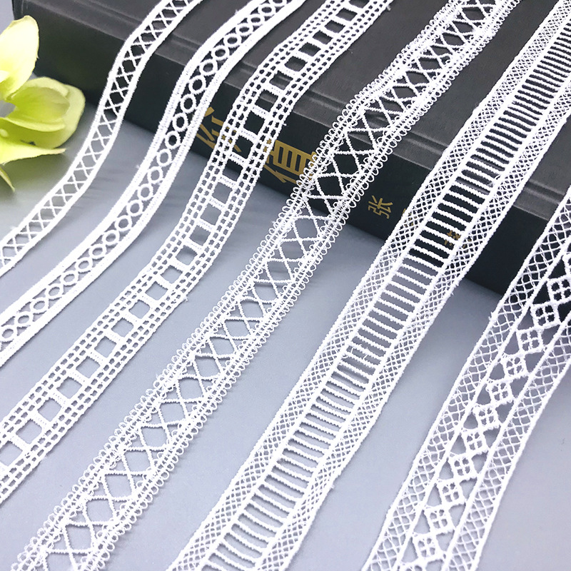 蕾丝花边工厂现货批发女装辅料DIY手工装饰新款条码水溶花边优质