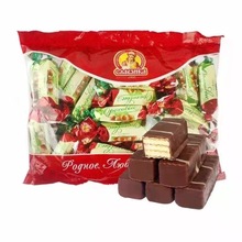 俄罗斯进口斯巴达克香瓜西瓜夹心巧克力糖果喜糖果婚庆新年货