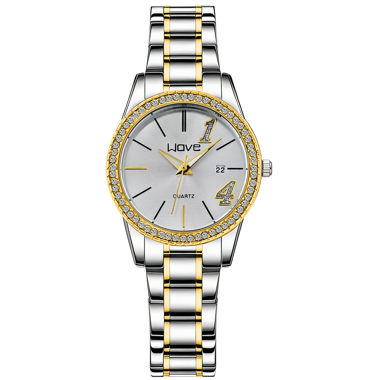 Herr- och damklocka med quartzverk och lysande urtavla_voghion.com