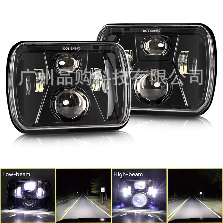 Подходит для Wrangler led5 × 7 квадратных огней внедорожник грузовик фар