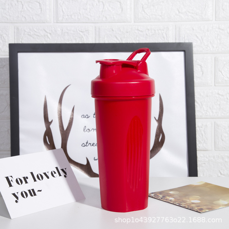 Suministro directo de fábrica 600ml Shake taza proteína polvo batido plástico al aire libre fitness deportes publicidad regalo impresión