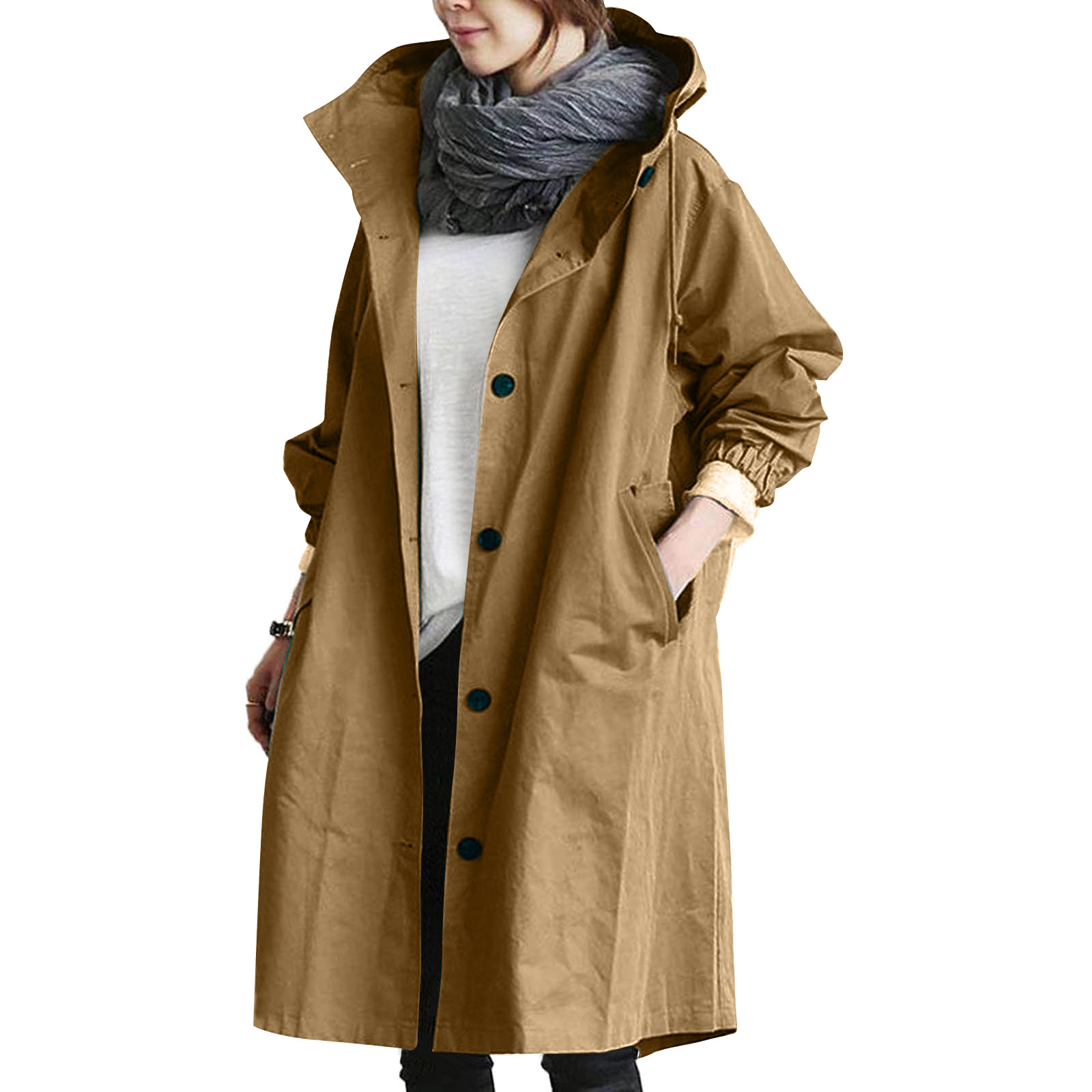 Dark Gray Raincoat
