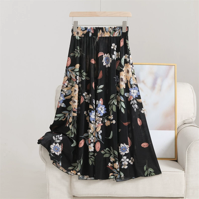 Женщины среднего и пожилого возраста летняя юбка-бюстгут мама одежда эластичная талия