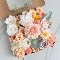 Artificial Flowers 跨境新款仿真花DIY礼盒花手捧花婚礼派对装饰