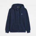Zip-Up Navy White Logo