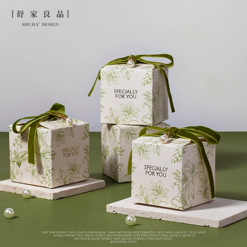Marriage Hi Sugar Box Advanced Slysaccharide INS Flower Light Luxury Wedding Smoles Special Gift Box Empty Box Package