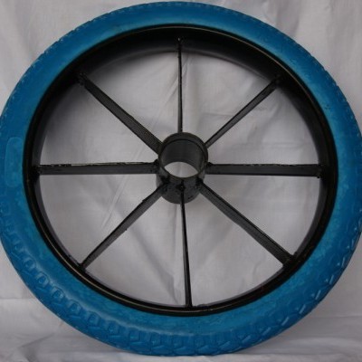 厂家供应大量手推车/工具车/货仓车pu发泡轮胎  实心轮胎 免充气