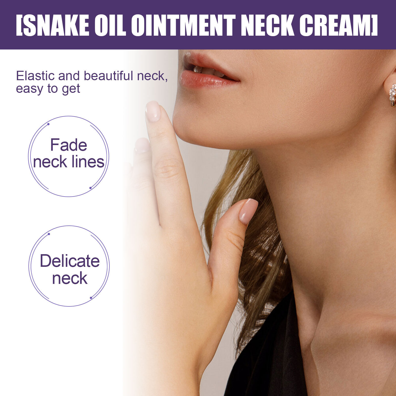 EELHOE Snake Oil Lightens Smoothens Wrinkles Lifting, Firming, Smoothing, Whitening, and Moisturizing Neck Cream_voghion.com