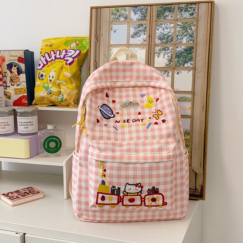 Niche Design Cute Girl Backpack Female High School Student Junior High School Student Girl School Bag New Large Capacity Backpack