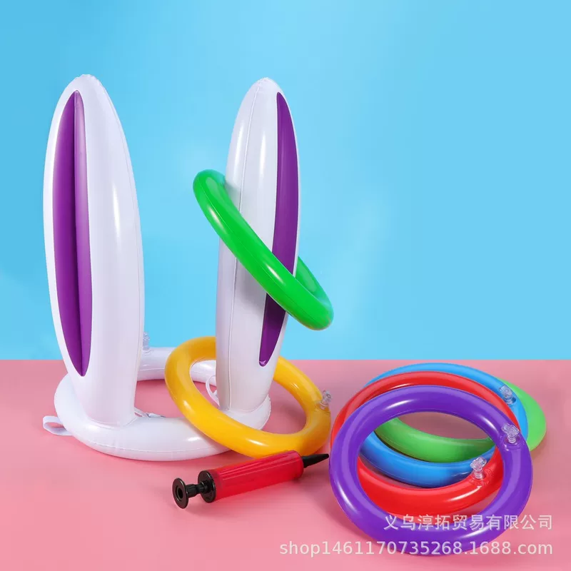 Inflatable rabbit PVC, rings, (Cross-border trading)