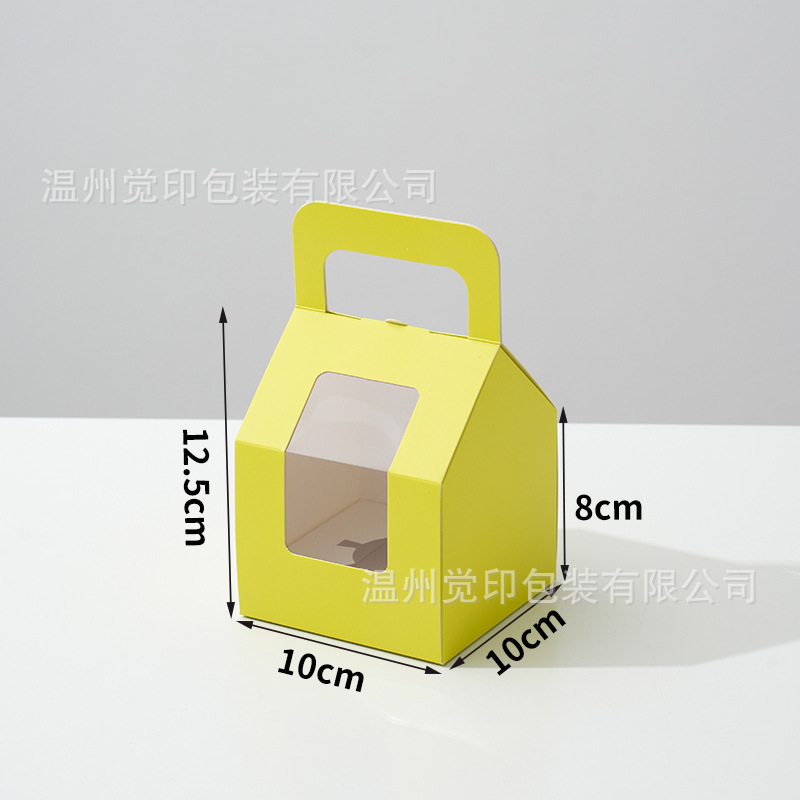 Caja de embalaje de cupcakes 2/4/6/8 Caja de embalaje de postre portátil de un solo grano Caja de marffin Caja de tarta de huevo de pastelería para hornear