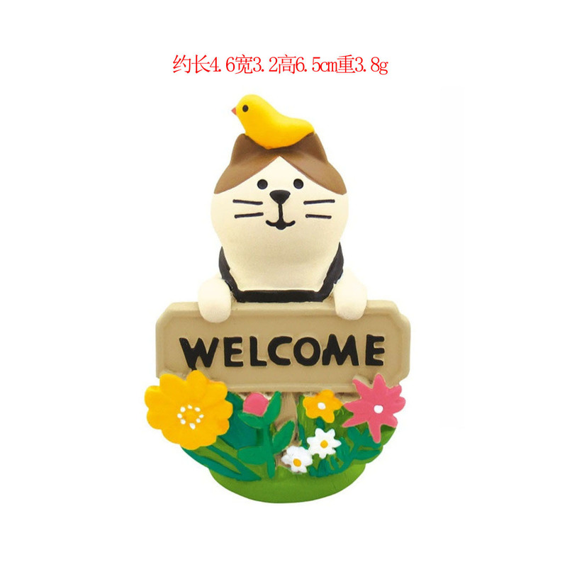 日本の猫工芸品雑貨園芸家農家猫トレンディなクリエイティブカエル家の装飾樹脂装飾品|undefined